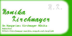 monika kirchmayer business card