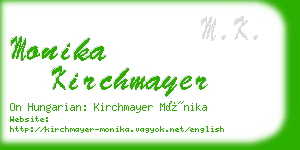 monika kirchmayer business card